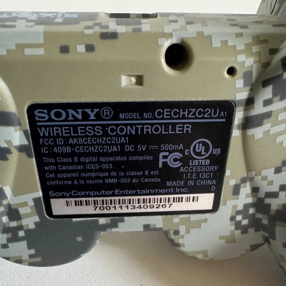 Sony PlayStation 3 PS3 DualShock 3 Wireless Controller Urban Camo CECHZC2UA1